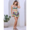 INSPIRE CHIC Women's Hollow Out Summer Beach Crochet Knit Cami Top Mini Skirt 2 Pieces Bikini Sets - 3 of 4