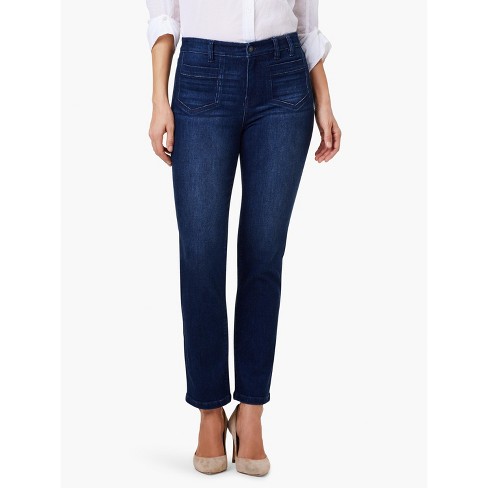 Nic + Zoe Women's 28 Mid Rise Straight Pocket Jeans : Target