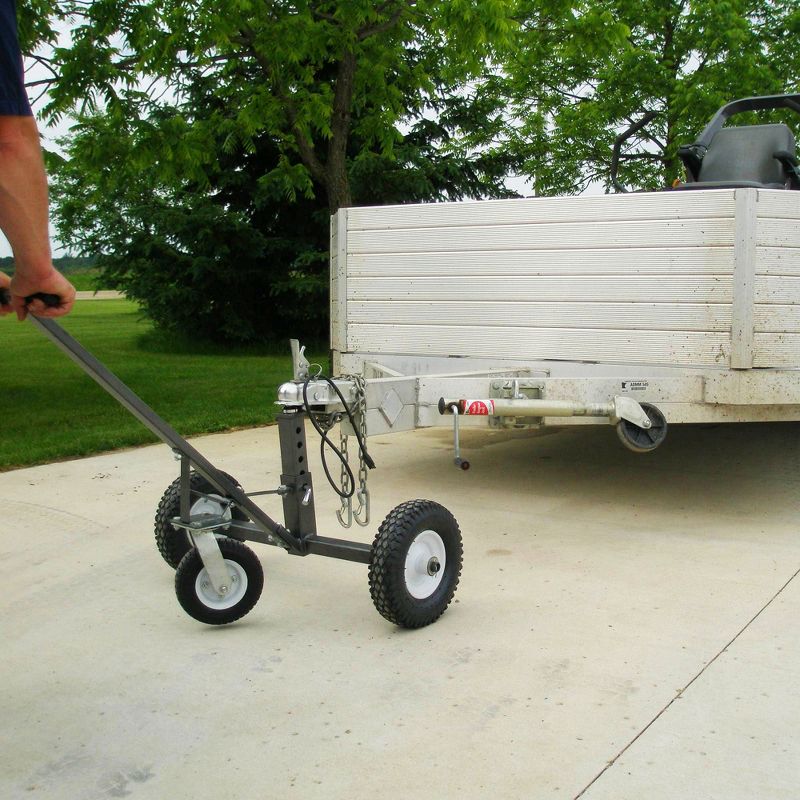 Tow Tuff TMD Adjustable Solid Steel Portable Trailer Dolly with Swivel Caster, 4 of 7