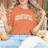 Simply Sage Market Women's Grateful Varsity Short Sleeve Garment Dyed Tee - 2 of 4