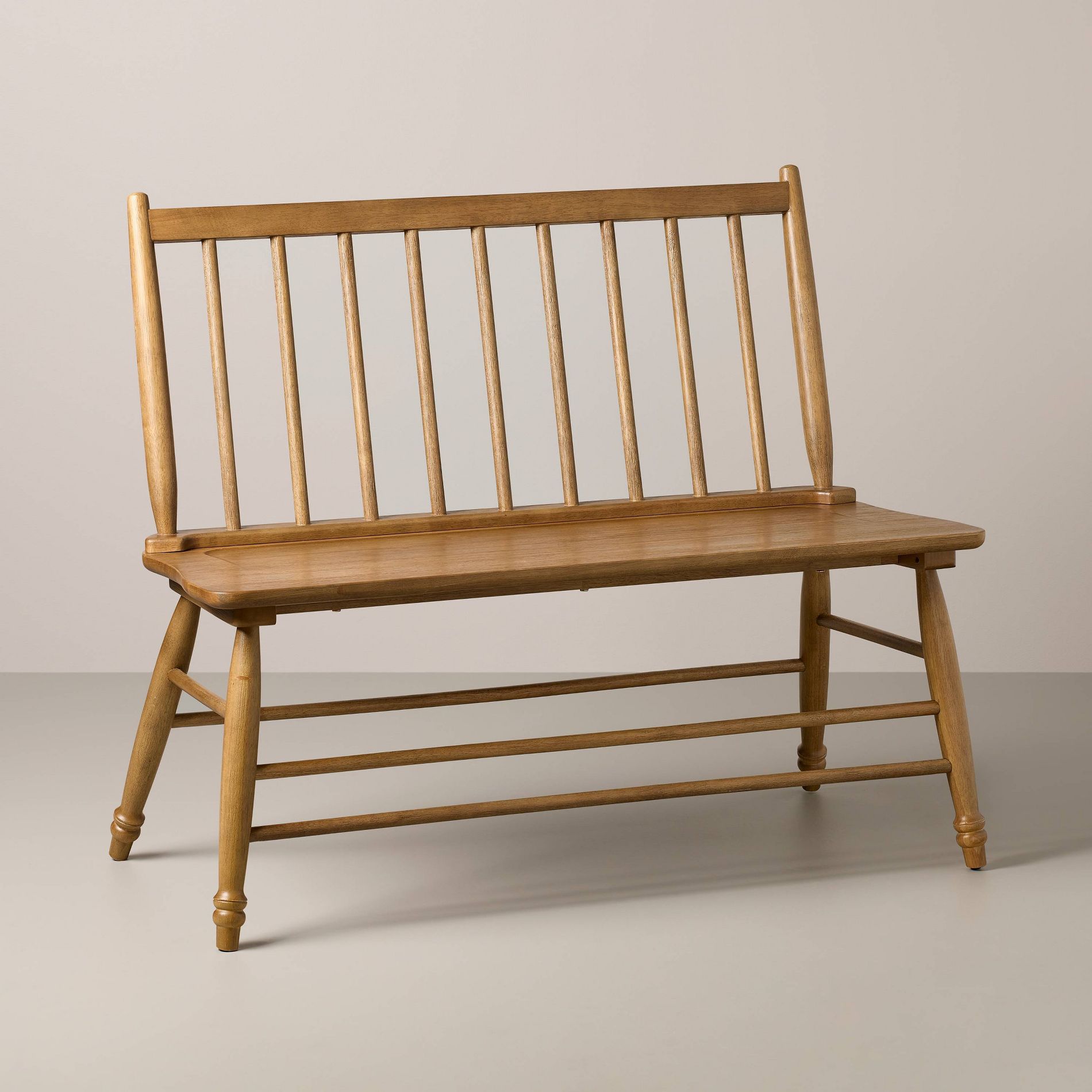 Adult Assembly Required Dining Bench Aged Oak (KD) - Hearth & Hand™ with Magnolia