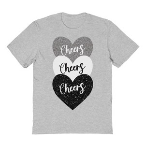 Rerun Island Men's Heart Short Sleeve Graphic Cotton T-Shirt - 1 of 1