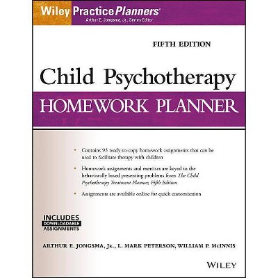 Child Psychotherapy Homework Planner - (PracticePlanners) 5th Edition by  David J Berghuis & L Mark Peterson & William P McInnis (Paperback)