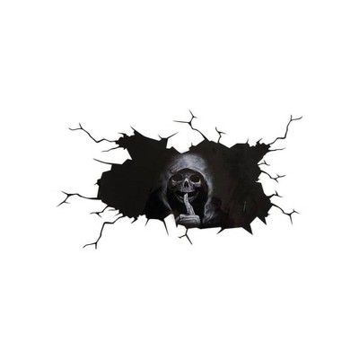 TruAIR 3D Silent Skull Halloween Car Sticker