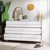 Saracina Home Hooper Transitional Combination Horizontal Dresser Wardrobe White - image 3 of 4