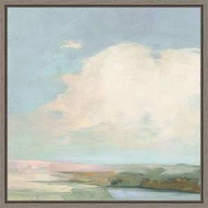 Amanti Art Colorful Horizon II Blue by Julia Purinton Canvas Wall Art Print Framed 22 x 22-in. - 1 of 4