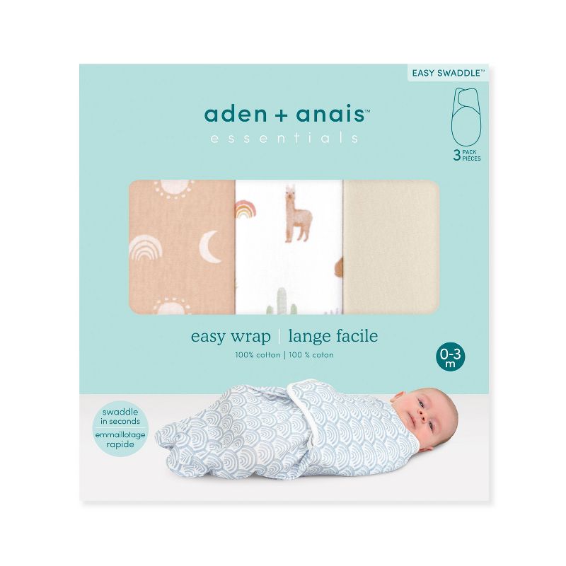 aden + anais essentials Easy Zipless Swaddle Wraps -  0-3 Months, 2 of 4