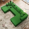 SYFERLORY 140.5" Cloud Sectional Couch with U-Shape Chaise,Modern Modular Sofa - 3 of 4