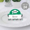 Big Dot of Happiness Green Grad - Best is Yet to Come - Green Graduation Party Tent Buffet Card - Table Setting Name Place Cards - Set of 24 - 2 of 4