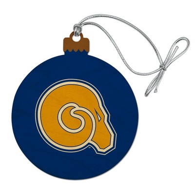 Albany State University Primary Logo Wood Christmas Tree Holiday Ornament