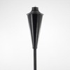 Patio Essentials 15.55" Cone Metal Outdoor Torches Cream/Green/Red - 4 of 4