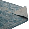 Modway Cynara Distressed Floral PersianMedallion 5x8 Area Rug - Silver Blue, Teal and Beige,  Gripping Rubber Underside ,  Medallion Area Rug - 4 of 4