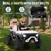 Jojoka 24V Kids Ride on Truck, 7AH Battery Electric Vehicles with Remote Control, 4WD, 3 Speeds, Lights, MP3, Parent Safety Brake, Storage - 4 of 4