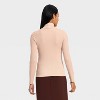 Women's Long Sleeve Ribbed Turtleneck Top - A New Day™ - 2 of 4