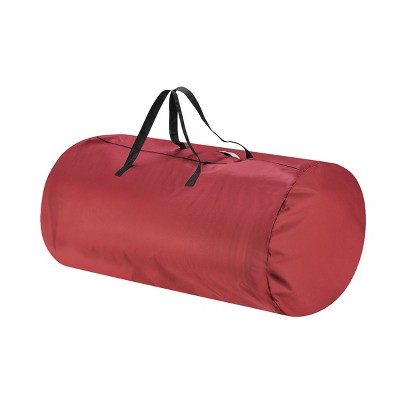 Hastings Home Zippered Canvas Christmas Tree Storage Bag - 12', Red