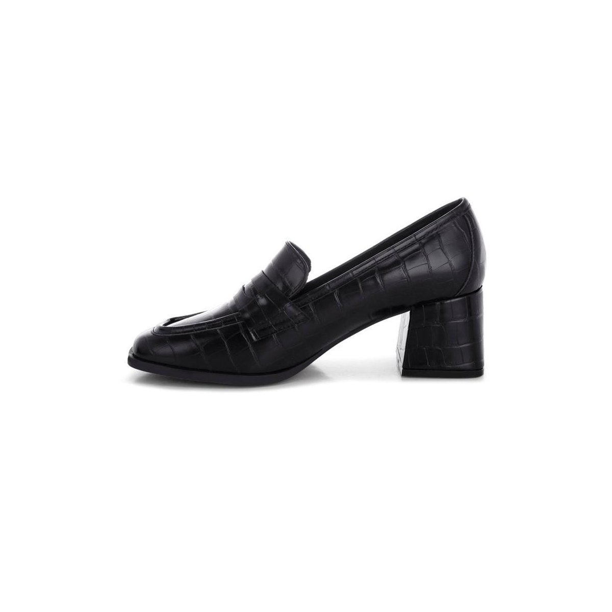 Женские туфли London Rag Womens Pitaka Block Heel Penny Strap Loafers 10 — фото 4