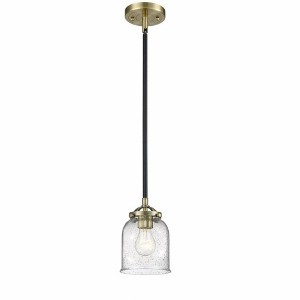 Bell - 1 Light Stem Hung Mini Pendant In Industrial Style-7.38 Inches Tall and 5 Inches Wide - 1 of 1