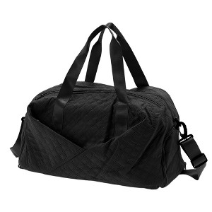 Unique Bargains Duffle Bag with Fixed Luggage Strap and Separate Shoe Compartment 1 Pc - 1 of 4