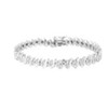 Haus of Brilliance Silver 1/2 Cttw Diamond Miracle Set "S" Link Tennis Bracelet - - Size 7.50 - 3 of 4