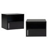 DOMETOUR Set of 2 Wall-mounted Wooden Nightstand for Bedroom - 2 of 4