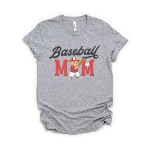 Simply Sage Market Women's Baseball Mom Teddy Bear Short Sleeve Graphic Tee - 1 of 4