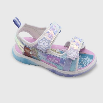 Toddler Disney Frozen Lighted Sandals - Blue 6t : Target