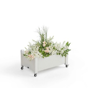 Chic Crate - Soltanica Raised Garden Bed Planter Box With Wheels - 1 of 4