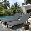 FURNIinspire Outdoor Seat Cushions 2 PCS Outdoor Chaise Lounge Chair Cushion Replacement For Patio Garden, Backyard, Gray, 75"*24"*2.7" - 4 of 4