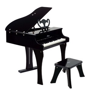 Hape Grand Piano in Black Toddler Wooden Musical Instrument 30 Keys w/ Bench - 1 of 4