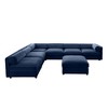 Modern 6-Piece Modular Sectional Sofa with Storage Soft White Chenille Fabric  Contemporary Cylindrica Design for Living Room - 3 of 4