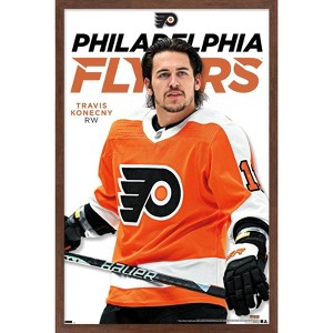 Trends International NHL Philadelphia Flyers - Travis Konecny Feature Series 23 Framed Wall Poster Prints - 1 of 4
