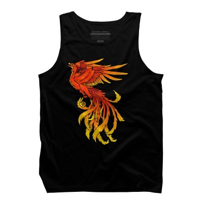 Men's Design By Humans Phoenix By Zeldy Tank Top