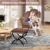 Lazy Chair, Modern Recliner Armchair with Foldable Ottoman & Detachable Cover, Ergonomic Reading Chair for Apartments - 4 of 4