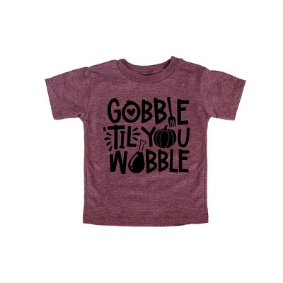 The Juniper Shop Kids Gobble Til You Wobble Toddler Short Sleeve Tee