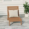 Westintrends Avalon Outdoor Patio Hdpe Deep Seating Modular Armless Chair - 2 of 4