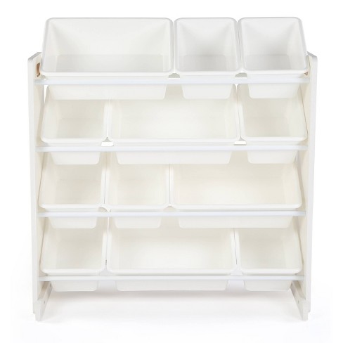 Cambridge Extra Large Kids' Toy Storage Organizer with 20 Storage Bins  White - Humble Crew