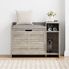 Hidden Cat Litter Box Furniture, Fir Wood Enclosure Cabinet w/ Storage - 2 of 4