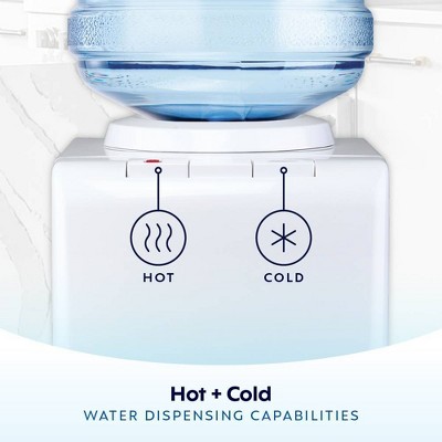 Primo White Freestanding Hot and Cold Water Dispenser