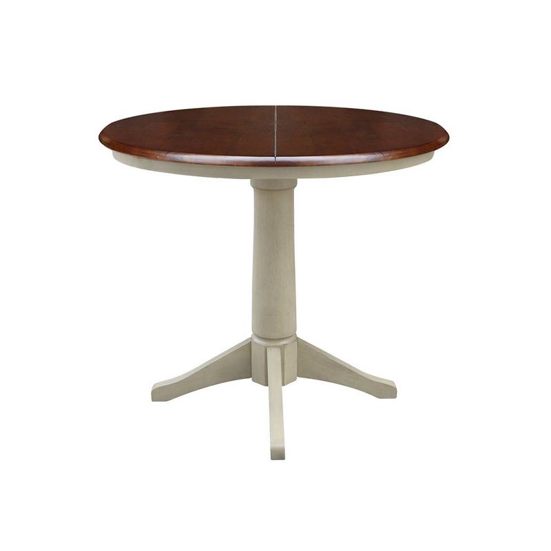 36" Magnolia Round Top Dining Table with 12" Leaf - International Concepts, 4 of 6
