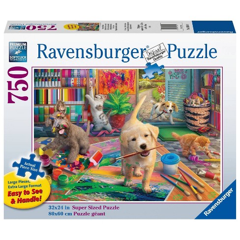 Ravensburger Cute Crafters Large Format Jigsaw Puzzle - 750pc : Target