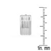 Steeltime Ladies stainless steel huggie earrings. Color Options: Silver, Gold, Rose Gold - 3 of 4