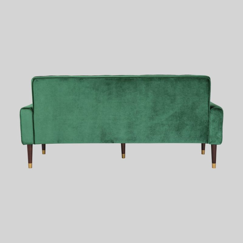 Hertford Tufted Velvet Sofa Emerald - Christopher Knight Home, 6 of 8