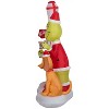 Gemmy Christmas Inflatable Grinch and Max with Lamp Post, 6 ft Tall, Multi - 3 of 4