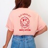 S.W.Smiley Fishing Club Anchor - Women's Garment Dyed Graphic T-Shirt - 3 of 4