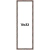 PosterPalooza | 10x32 Bamboo Picture Frame, UV Acrylic, 4 Finishes - Brown, Black, Gold, and Natural - 2 of 4
