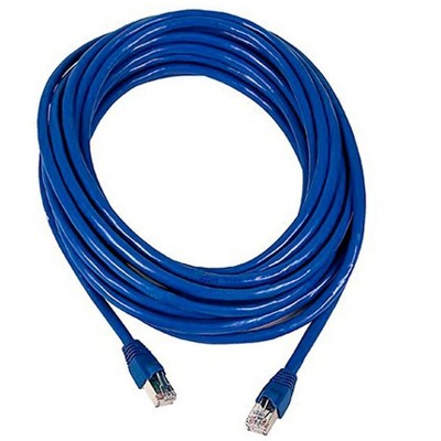 Monoprice Cat6A Ethernet Patch Cable - 30 Feet - Blue | Network Internet Cord - RJ45, Stranded, 550Mhz, STP, Pure Bare Copper Wire, 10G, 26AWG
