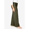 Jessica London Women's Plus Size Stretch Cotton Chino Wide-Leg Trouser - 4 of 4