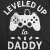 Mens Leveled Up To Daddy Tshirt Funny Video Game Fathers Day Tee - Crazy Dog Men's T Shirt - image 2 of 4