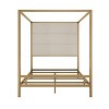 Merax Elegant Modern Canopy Bed with Tall Velvet Upholstered Headboard - 4 of 4