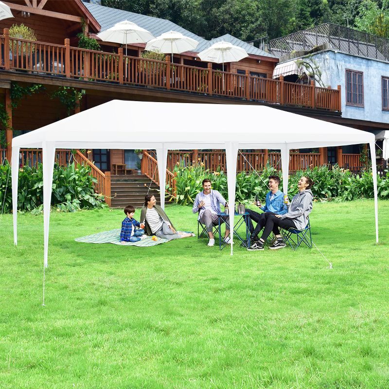 Costway 10'x20' Canopy Tent Heavy Duty Wedding Party Tent 6 Sidewalls W/Carry Bag, 4 of 11